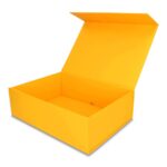 Pudełko Prezentowe, Magnetyczne - Żółte 350x250x110mm + nadruk - obrazek 3