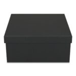 Pudełko prezentowe składane 30 x 30 x 14 cm, składane czarny matowy PREMIUM na prezent + nadruk - obrazek 5