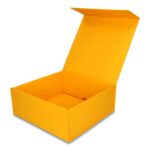 Pudełko Prezentowe Silk Touch Żółte 250x250x100mm + nadruk - obrazek 3